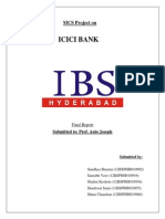 Group K - ICICI Bank - MCS Report