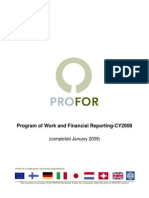 PROFOR Progress Report 2008