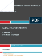 P3 - Business Analysis Chapter 1. Business Strategy