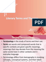 Literary Terms and Theories