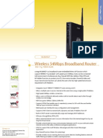 Corega WLBARGP Wireless 54Mbps Broadband Router Datasheet