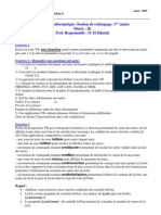 (s2) Informatiques - Examen 2005 (Session de Rattrapage)