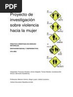 Investigación Sobre VIOLENCIA HACIA LA MUJER