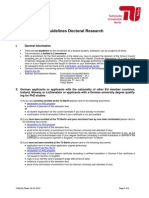 Guideline Doctoral Research