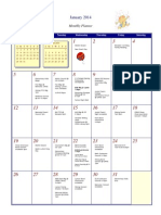 Region 13 January 2014 Calendar