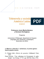 Curso - Telenovela y Sociedad en América Latina - Con H. Herlighaus