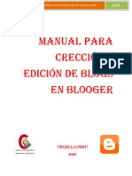 Manual para La Creación y Edición de Blogs en Blogger