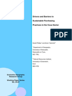 Drivers and Barriers To Sustainable Purchasing Practices in The Coca Sector