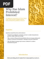 Why Has Islam Prohibited Interest