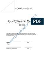 Sample Iso 9001-08 QSM