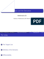 Slopes and The Derivative