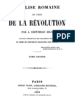 Crétineau-Joly Jacques - L'église Romaine en Face de La Révolution - Tome 2 PDF