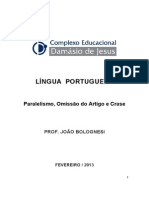 PORTUGUES - Paralelismo Omissão Do Artigo e Crase