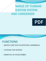 Maintenance of Turbine Lubrication System and Condenser