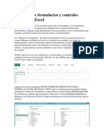 Controles de Formularios y Controles ActiveX en Excel