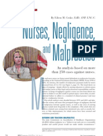 Nurses, Negligence and Malpractice