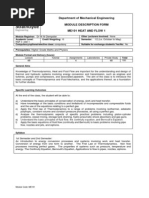 ME10 - Heat and Flow 1 - Module Desc