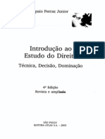 Tercio Sampaio Ferraz JR - Introdução Ao Estudo Do Direito