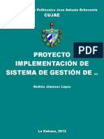 "Proyecto Implementación de Sistema de Gestión de