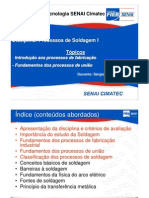 Processos de Soldagem I - Parte I - 2009-2