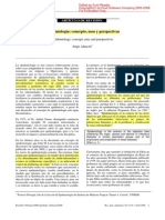 Epidemiologia Conceptos, Usos y Perspectivas