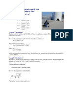 Calculating Intensity With The Inverse Square Law (1) TTTTTTTTTTTT