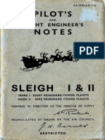 Pilot's and Engineer's Notes - Sleigh I & II