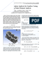 A Study of Vibration Analysis For Gearbox Casing