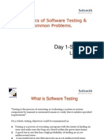 Software Testing Trainning - Day1