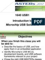 Masters 2012 - Introduction To Microchip USB Solutions