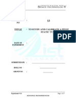 Pitot Tube Lab Manual