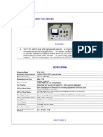 Tc-55 Transformer Vibration Tester: Features