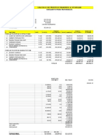 Calculo de Adelanto de Materiales