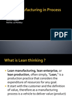 Lean Manufacturing in Process Industries