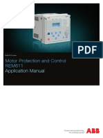 REM611 Motor Protection Relay Application Manual