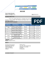 Fresher Resume Format