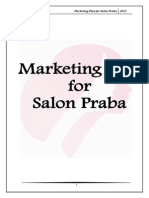 Marketing Plan For Salon Praba 2011