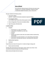 Blood - Structure & Functions