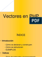 Vectores en PHP