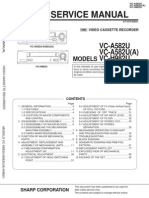 Sharp VCR Manual VCA582U