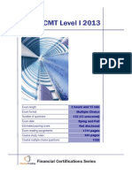 CMT Level I 2013 Summary