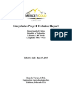 Guayabales NI 43-101 Technical Report Dated June 17, 2010