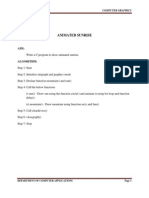 Computer Graphics Using C - Lab Record