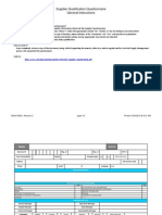 WinWinD Supplier Qualification Questionnaire