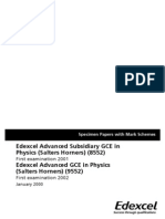 Sample Unit Tests and Mark Schemes