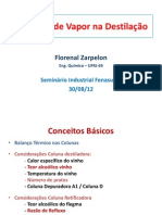 Consumo Vapor Destilacao Florenal Zarpelon FZ Consultoria