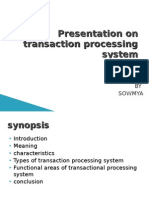 Presentation On Transaction Processing System