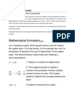 Harrod-Domer Model