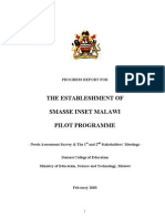 2003 INSET SMASSE Malawi Pilot Programme Progress Report I (Eng.)