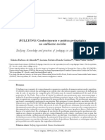 BULLYING Conhecimento e Prática Pedagógica